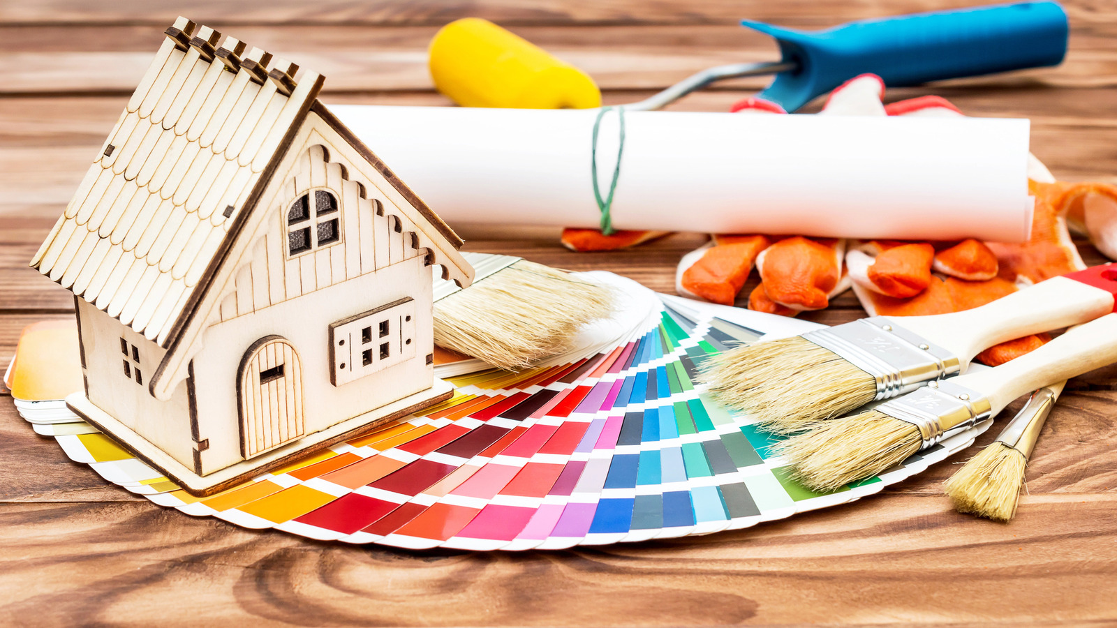 Roarty Painting visualizes How to Prepare Your Home for an Exterior Paint Job with tools, swatches, and plans that highlight prep and color choices.